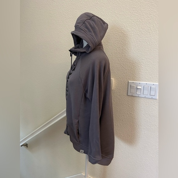 Nike Golden State Warriors Hoodie Sweatshirt Womens Medium Gray full zip - Picture 2 of 11